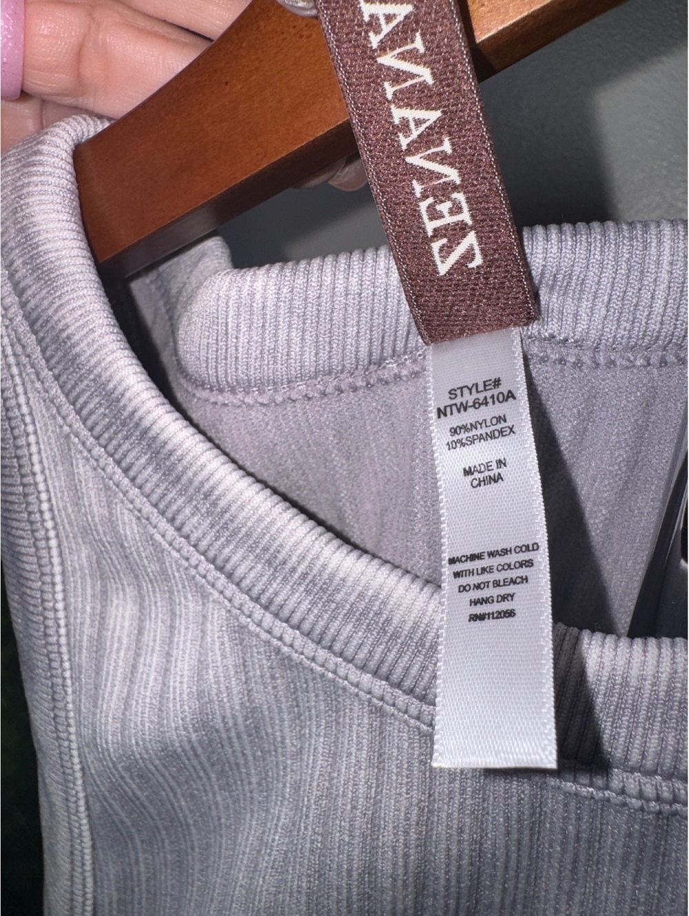 Zenana Ribbed Washed Seamless Tank - Picture 4 of 4